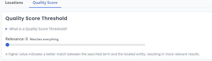 Global Quality Score Example