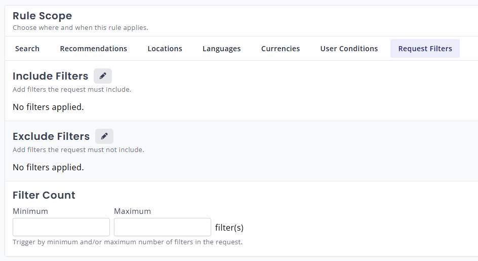 The Request Filter rule scope is what makes this method work
