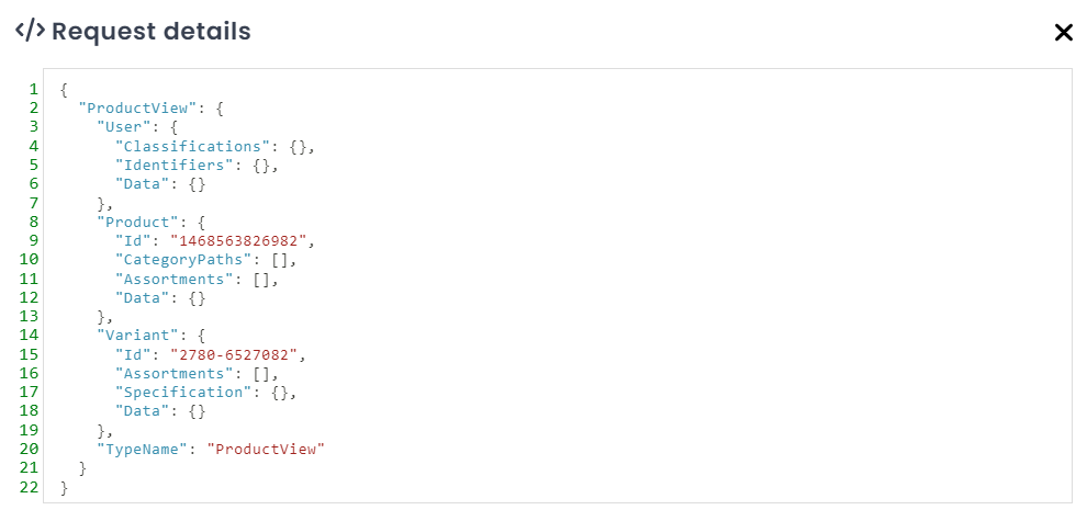 My Relewise Trackings details