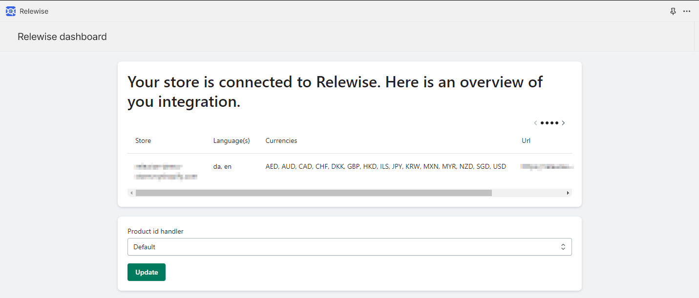 The confirmation page will show you an overview of the data that has been registered